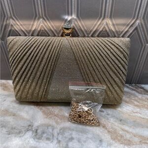 Elegant Gold Clutch Bag